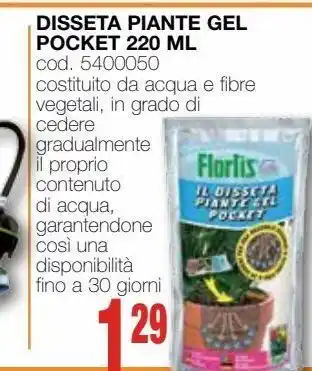 Mondo Brico Disseta piante gel pocket 220 ml offerta
