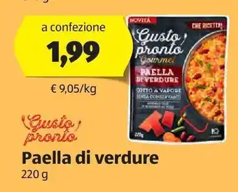 ALDI Paella di verdure 220 g offerta