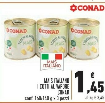 Conad Conad Mais Italiano I Cotti Al Vapore offerta