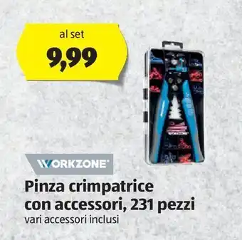 ALDI Pinza crimpatrice con accessori, 231 pezzi offerta