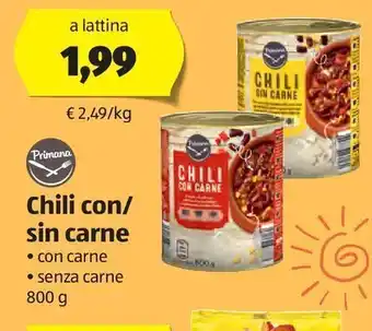 ALDI Chili con/sin carne 800 g offerta