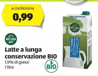 ALDI Latte a lunga conservazione bio 1 litro offerta