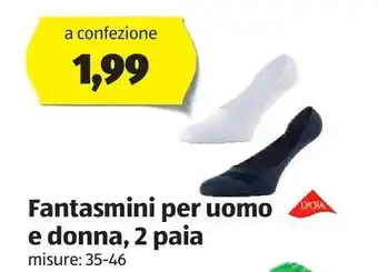 ALDI Fantasmini per uomo e donna, 2 paia offerta