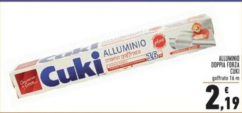 Conad Cuki Alluminio Doppia Forza offerta
