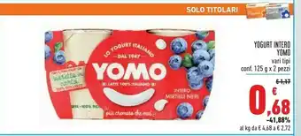 Conad Yomo Yogurt Intero Alla Vaniglia 250 G(ml) offerta