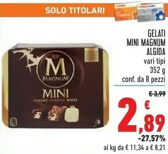 Conad Algida Gelati Mini Magnum 352 G offerta
