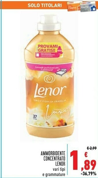 Conad Lenor Ammorbidente offerta