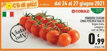 Conad Conad - Pomodoro Ciliegino Percorso Qualità 500 G(ml) offerta