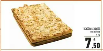 Conad Conad Focaccia Genovese Con Cipolla offerta
