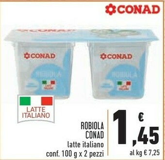 Conad Conad - Robiola Con Fermenti Lattici Vivi 200 G(ml) offerta