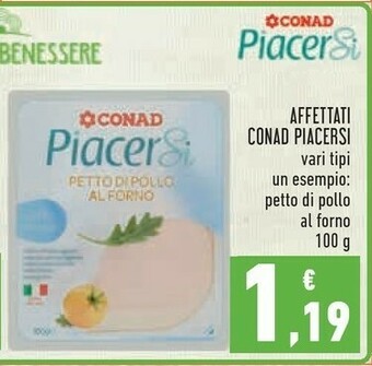 Conad Conad - Petto Di Pollo Al Forno Piacersi 100 G(ml) offerta