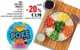 Conad Dimmidisì Salmone Riso Basmati Semi Di Sesamo E Valerianella 250 G offerta