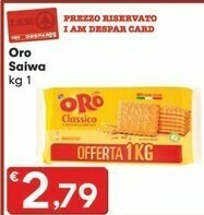 Despar Saiwa Oro offerta