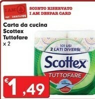 Despar Scottex Rotoli di carta offerta
