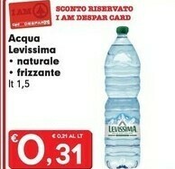 Despar Levissima Acqua offerta