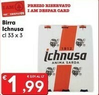Despar Ichnusa Birra offerta