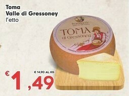 Eurospar Vallè Formaggio offerta