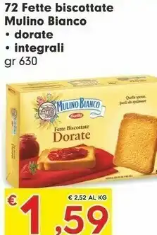 Eurospar Mulino Bianco Fette biscottate offerta