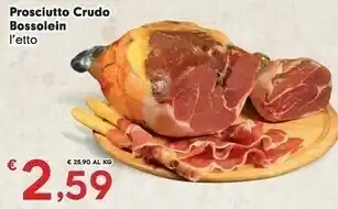 Eurospar Prosciutto crudo offerta