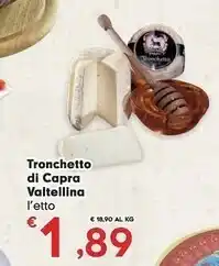Eurospar Valtellina Formaggio di capra offerta