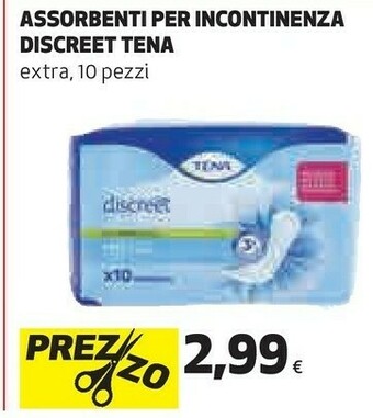 Coop Tena Assorbenti offerta