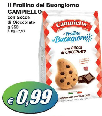 Prix Quality Campiello Il Frollino del Buongiorno con Gocce di Cioccolato g 350 offerta