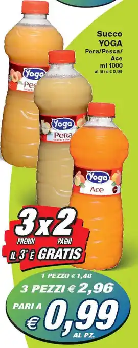 Prix Quality Yoga Succo Pera/Pesca/Ace ml 1000 offerta