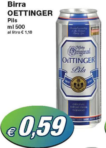 Prix Quality Oettinger Birra Pils ml 500 offerta