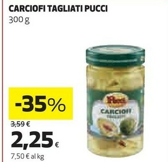 Coop Pucci Carciofi offerta