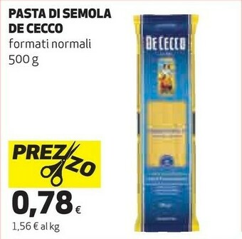 Coop De Cecco Pasta di semola offerta
