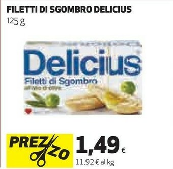 Coop Delicius Filetti di sgombro offerta