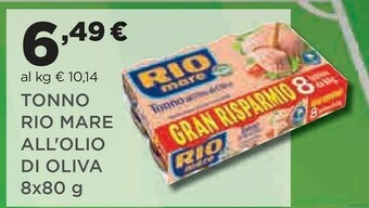 Coop Rio Mare Tonno Rio mare offerta
