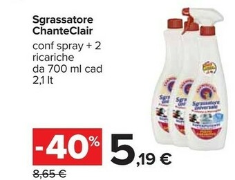 Carrefour Chanteclair Sgrassatore offerta