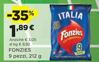 Coop Fonzies Snack offerta