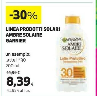 Coop Garnier Crema solare offerta
