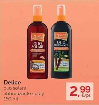 delice olio solare abbronzante spray 150ml