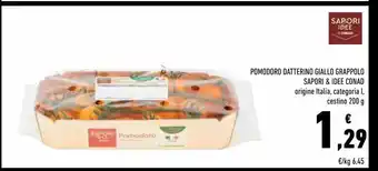 Conad Superstore Pomodoro datterino giallo grappolo sapori & idee conad offerta