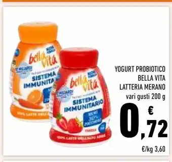 Yogurt probiotico bella vita latteria merano