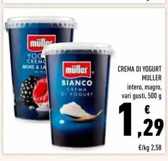 Conad Superstore Crema di yogurt muller offerta