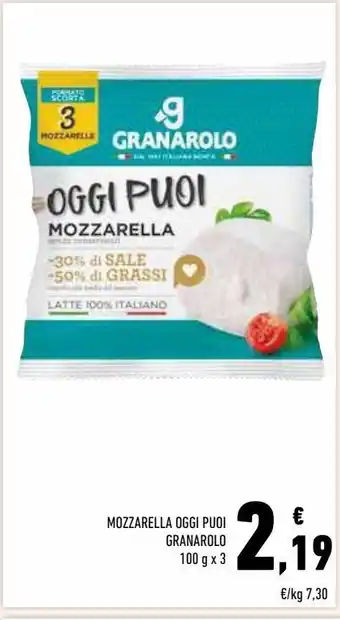 Conad Superstore Mozzarella oggi puoi granarolo offerta