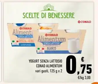 Conad Superstore Yogurt senza lattosio conad alimentum offerta