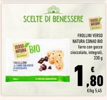 Conad Superstore Frollini verso natura conad bio offerta