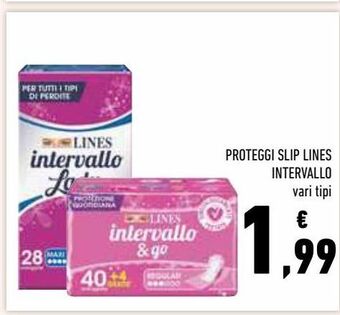 Proteggi-slip lines intervallo