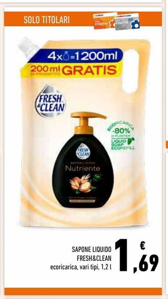Conad Superstore Sapone liquido fresh&clean offerta