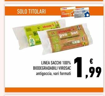 Conad Superstore Linea sacchi 100% biodegradabili virosac offerta
