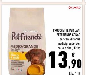 Conad Superstore Crocchette per cani petfriends conad offerta