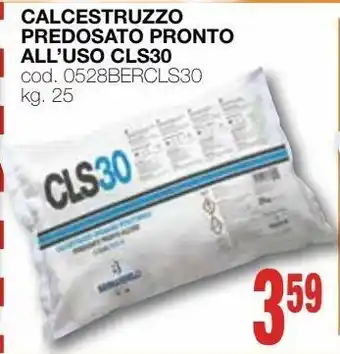 Mondo Brico Calcestruzzo predosato pronto all'uso cls30 offerta