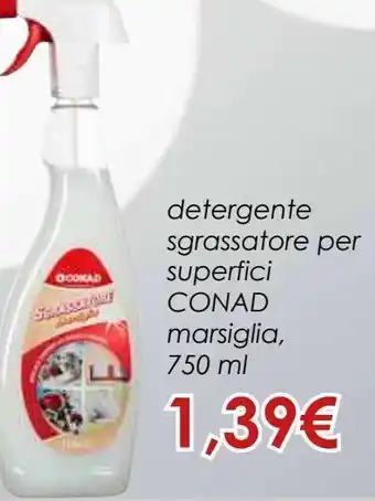 Conad Superstore Detergente sgrassatore per superfici conad offerta