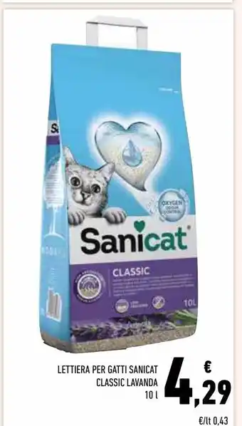 Conad Superstore Lettiera per gatti sanicat classic lavanda offerta