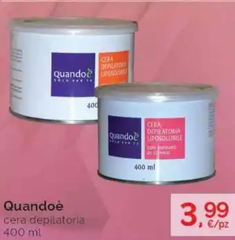 Prodet Quandoe cera depilatoria 400ml offerta